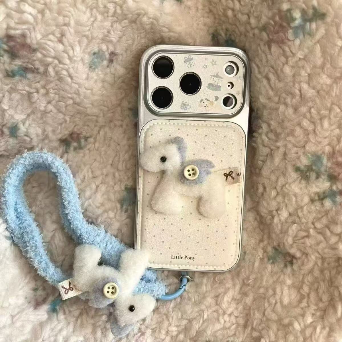 Pouzdro na iPhone Polka Dot Pony – roztomilý luxusní měkký obal odolný proti nárazům