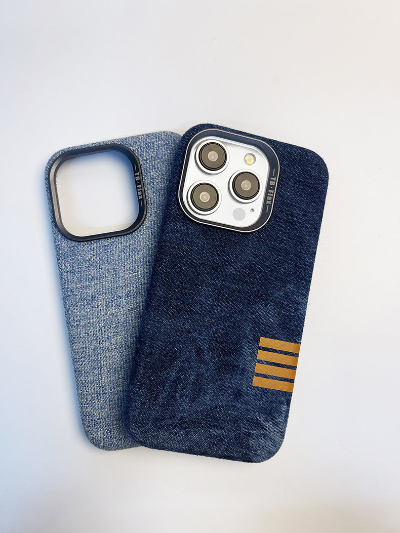 Prémiové vintage plátěné magnetické pouzdro na telefon pro iPhone