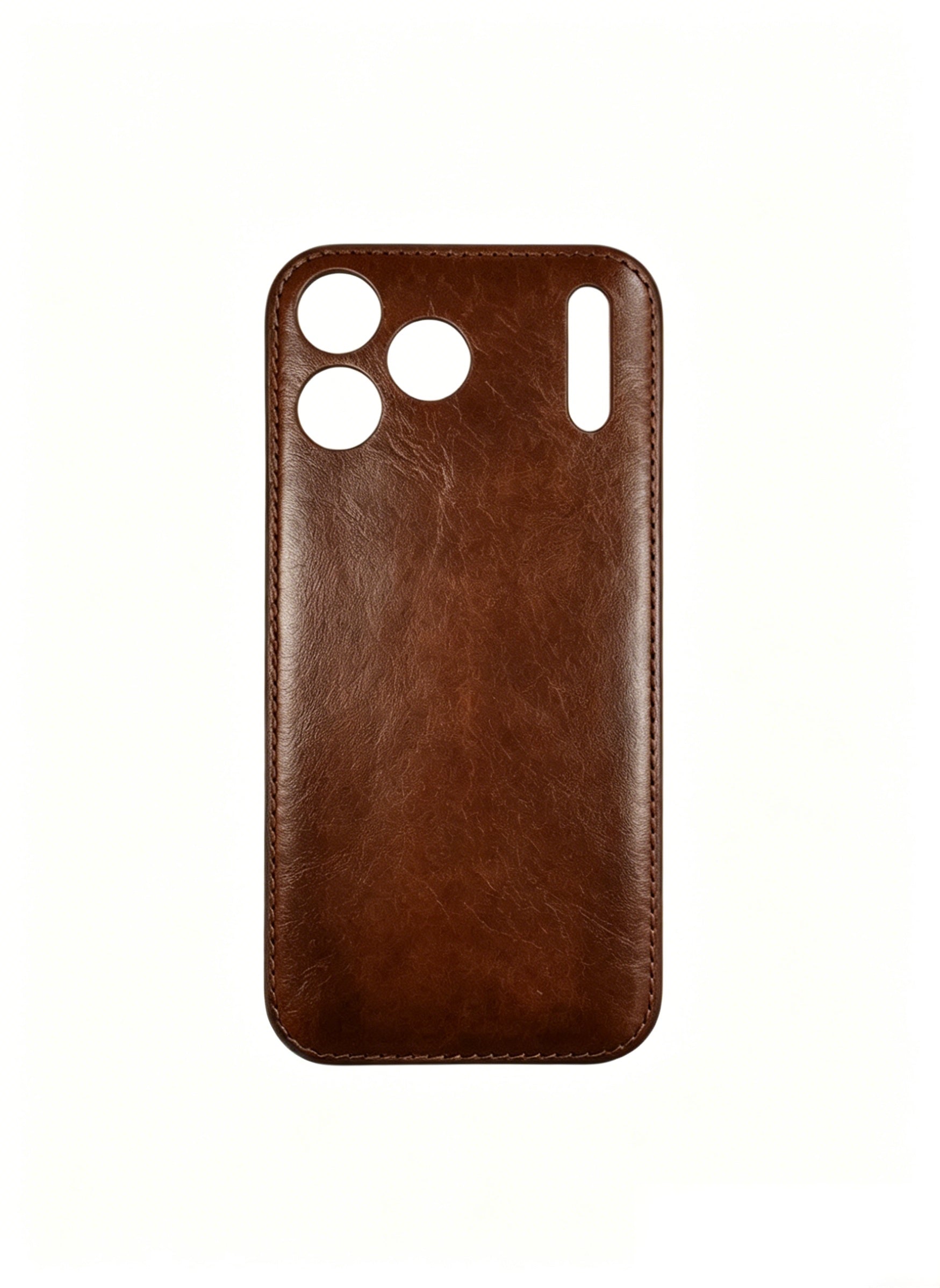 Kakavy Handcrafted Vegetable-Tanned Leather iPhone Case - Vintage Patina Edition product image