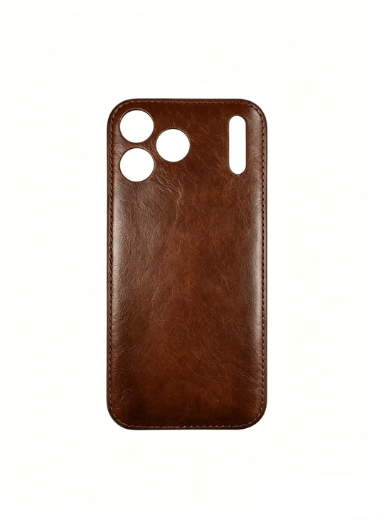 Kakavy Handcrafted Vegetable-Tanned Leather iPhone Case - Vintage Patina Edition product image