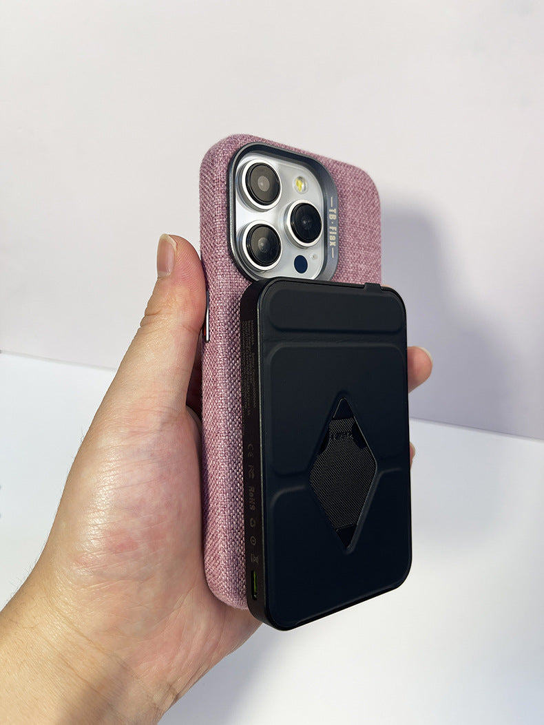 Prémiové vintage plátěné magnetické pouzdro na telefon pro iPhone