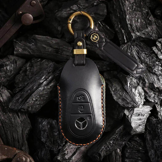 KAKAVY Top Grain Leather Mercedes Key Case product image