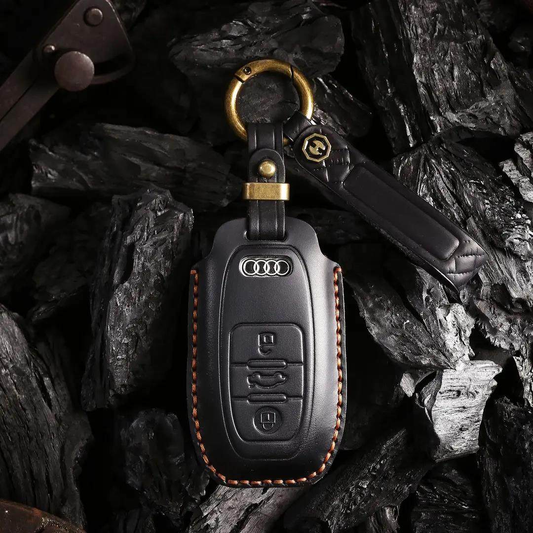 KAKAVY Top Grain Leather Audi Key Case product image