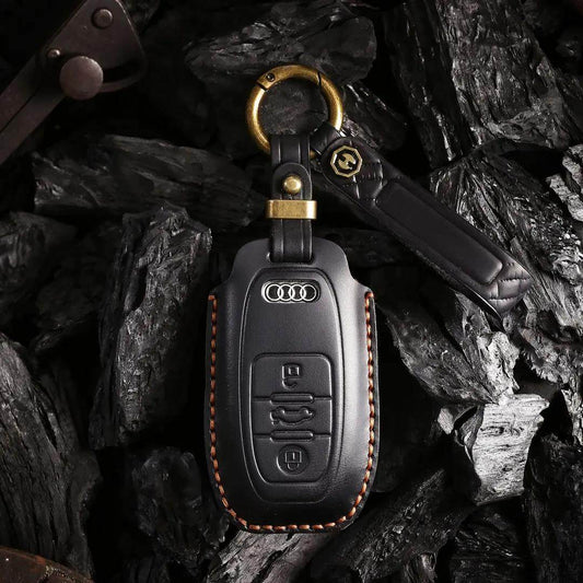 KAKAVY Top Grain Leather Audi Key Case product image