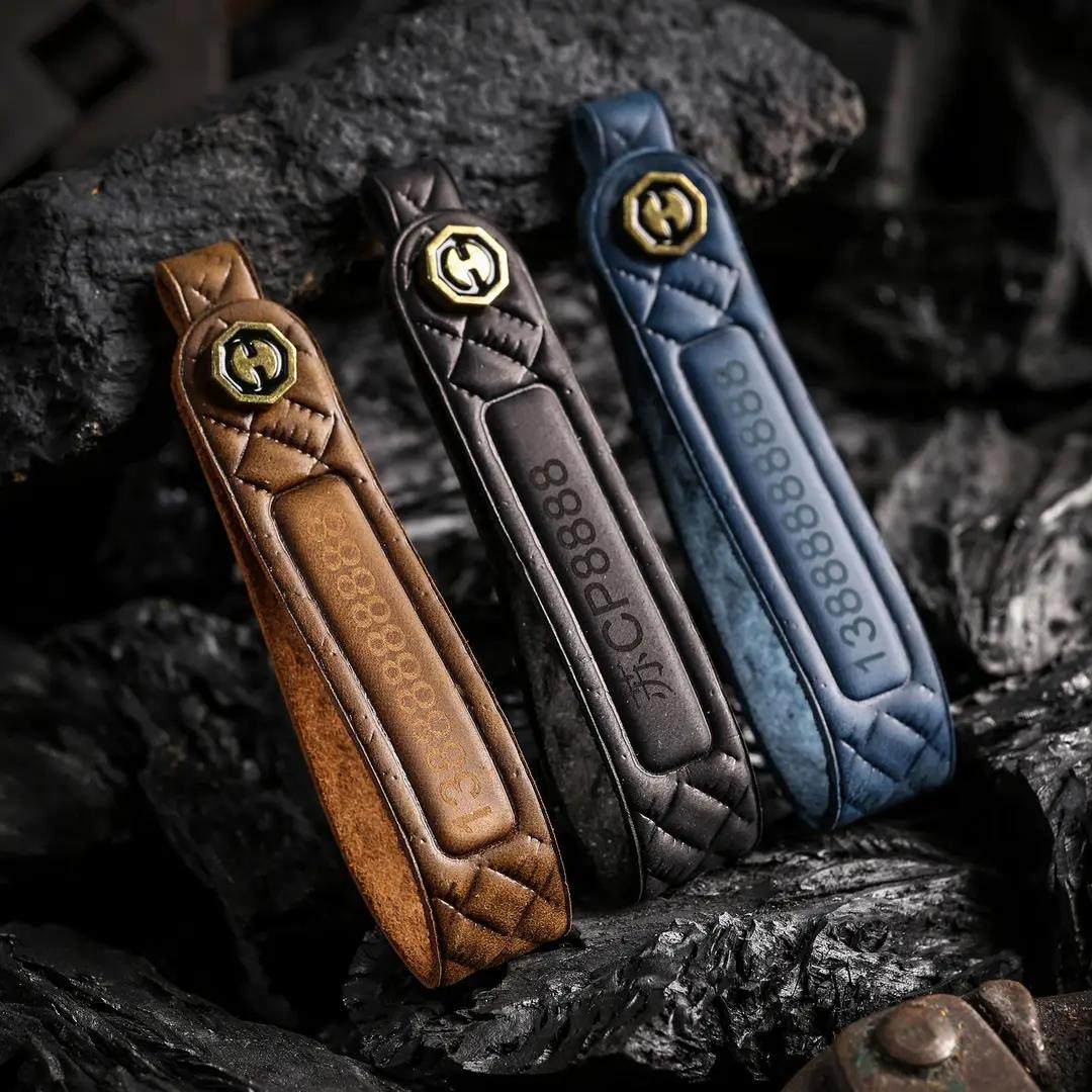 KAKAVY Top Grain Leather Audi Key Case detail image 5