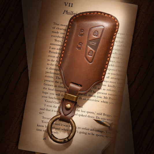KAKAVY Top Grain Leather Volkswagen key Case product image