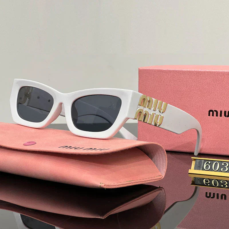 Óculos de Sol Quadrados Moda Olho de Gato 6037