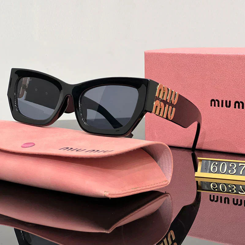 Óculos de Sol Quadrados Moda Olho de Gato 6037