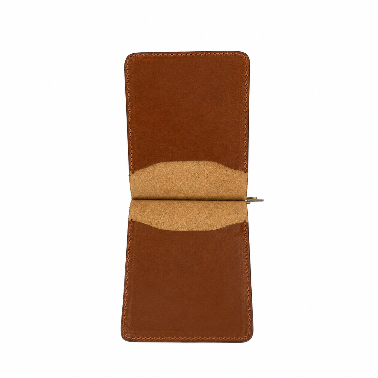 Vintage Handcrafted Full-Grain Leather Money Clip Wallet