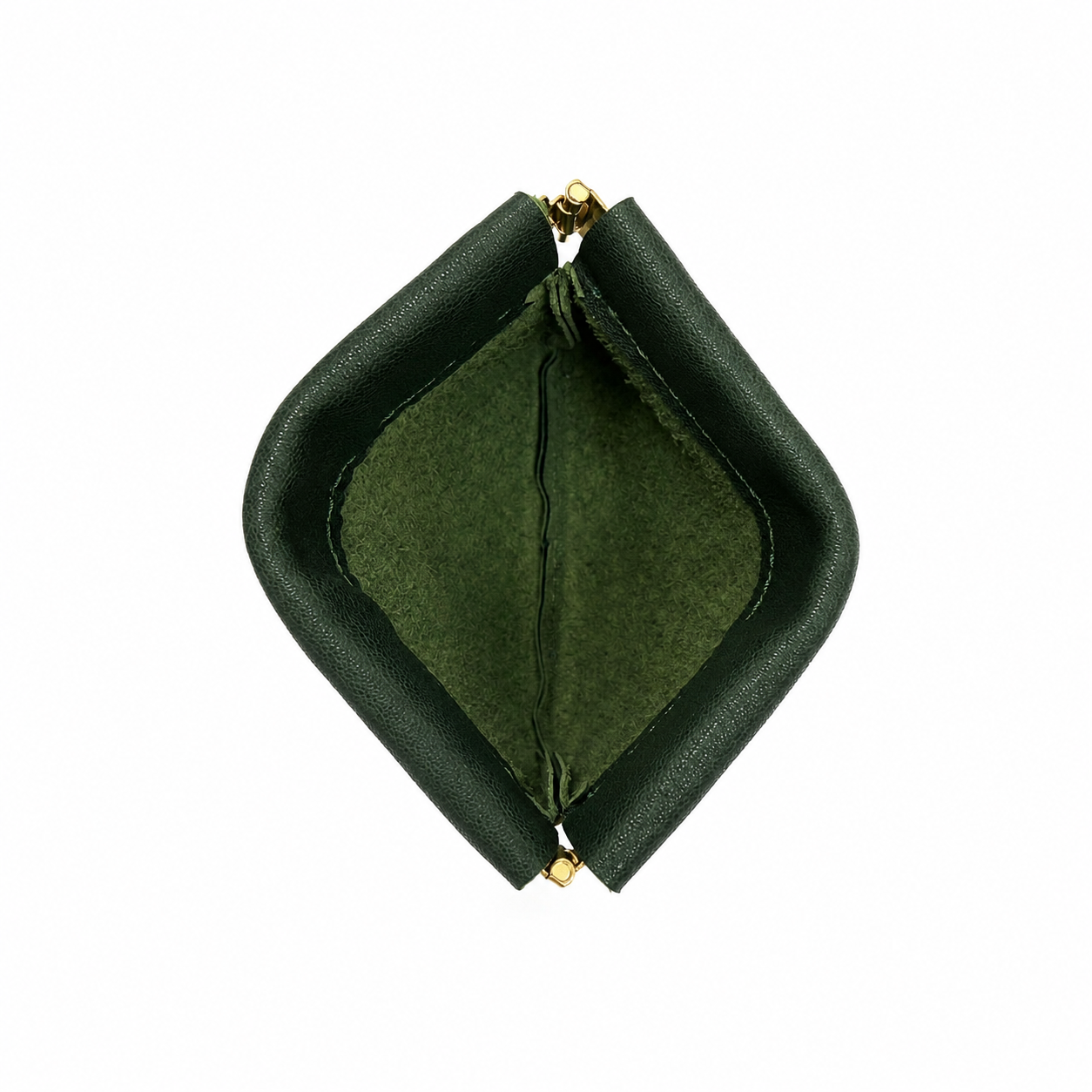 Handcrafted Leather Spring-Top Coin Purse