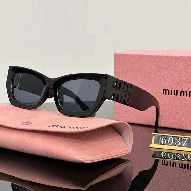 Óculos de Sol Quadrados Moda Olho de Gato 6037
