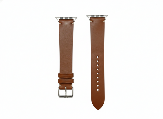 KAKAVY Full-Grain Leather Watch Strap- Brown & Black product image