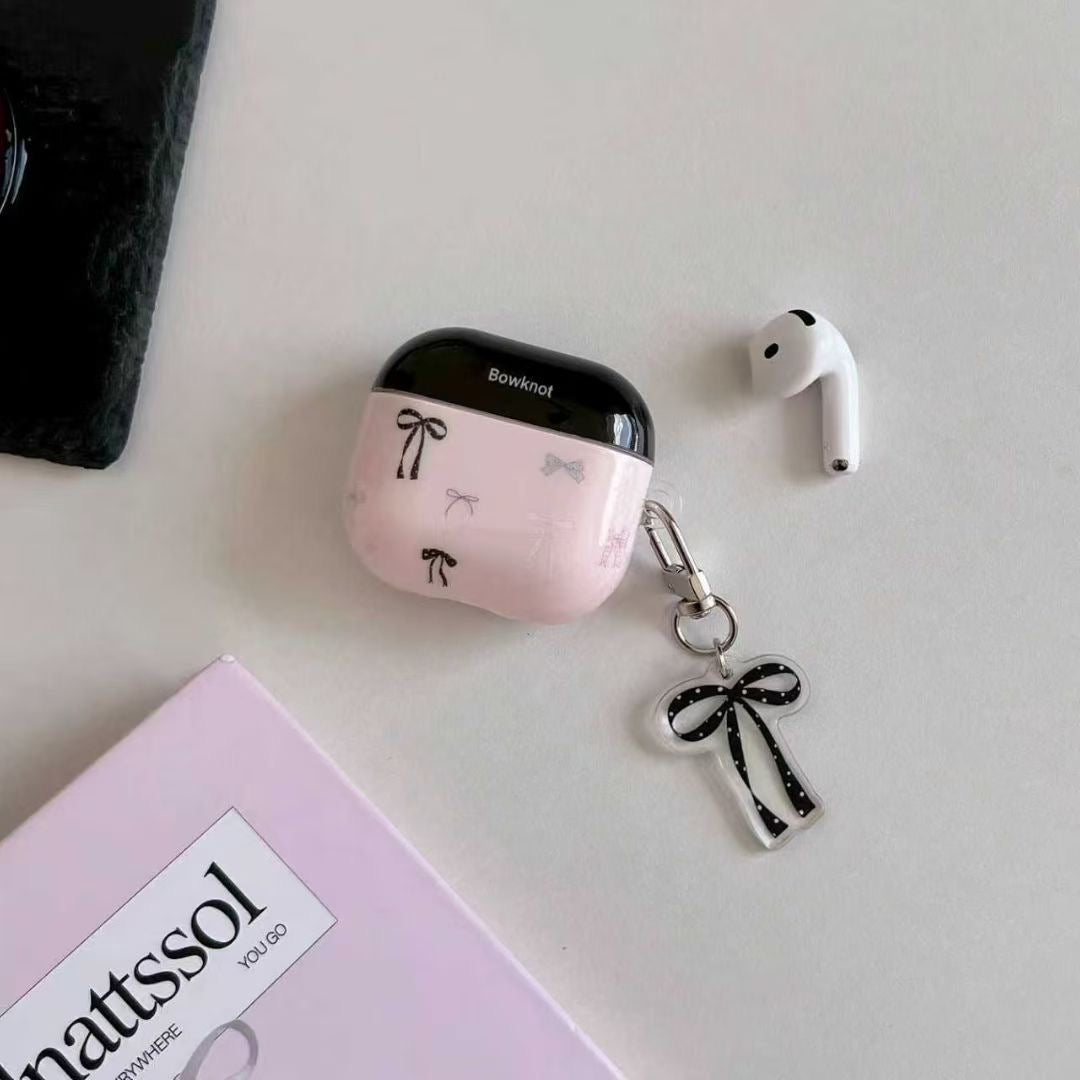 Pouzdro na sluchátka Pink Bow se stuhou