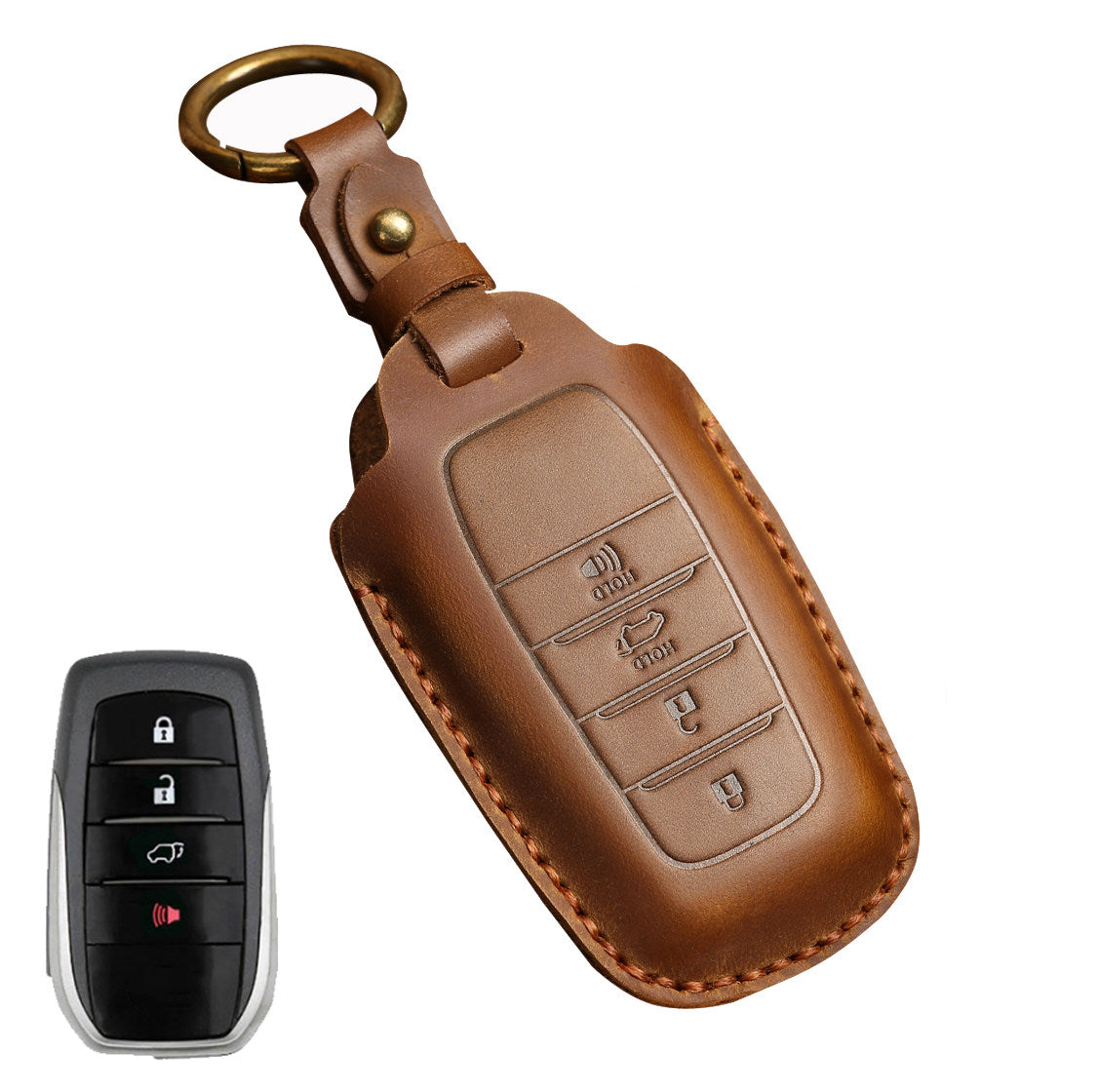 KAKAVY Top Grain Leather Toyota key Case detail image 9
