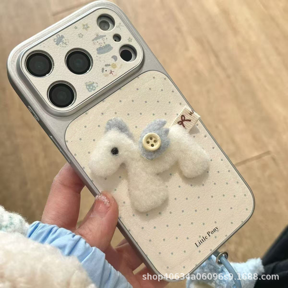 Pouzdro na iPhone Polka Dot Pony – roztomilý luxusní měkký obal odolný proti nárazům