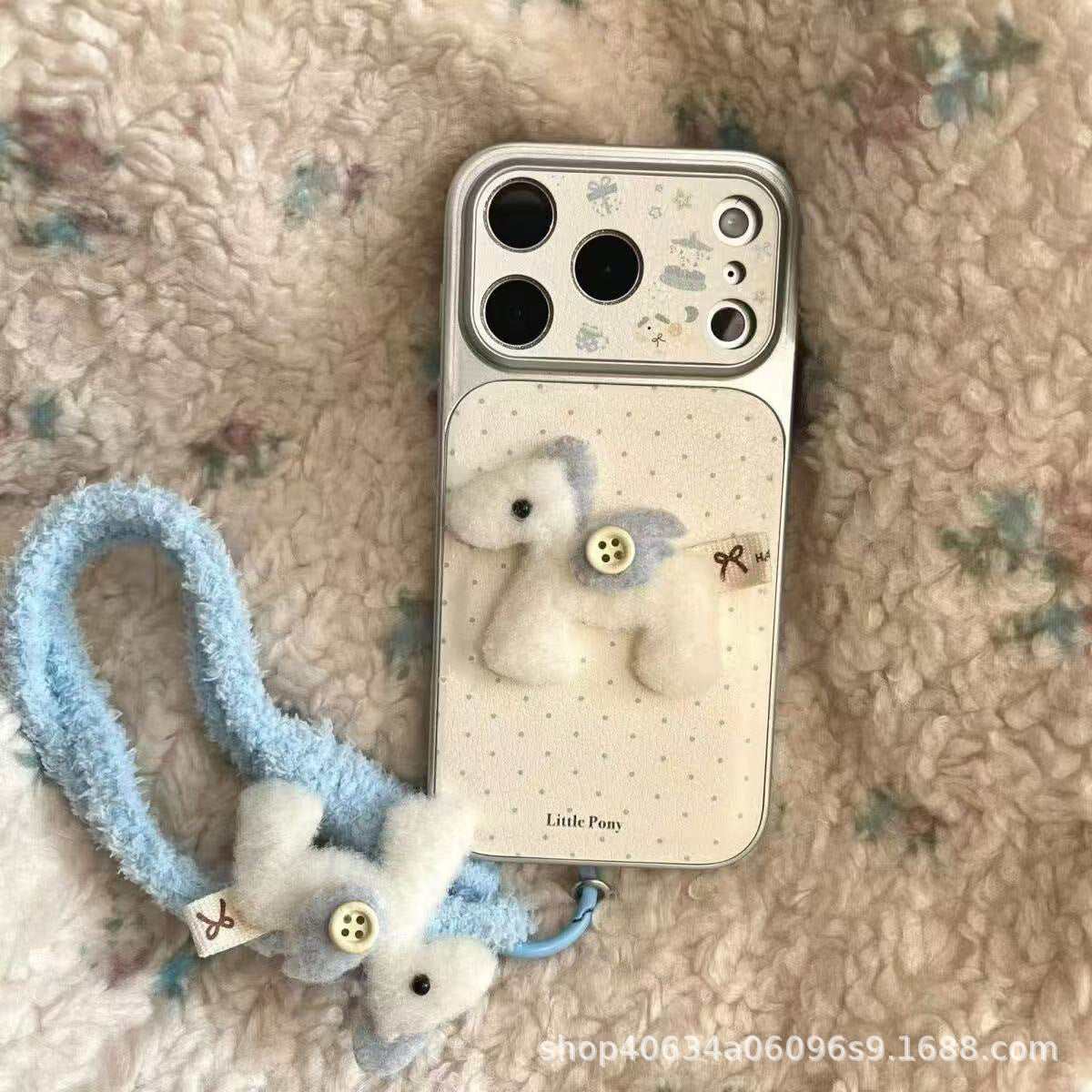 Pouzdro na iPhone Polka Dot Pony – roztomilý luxusní měkký obal odolný proti nárazům