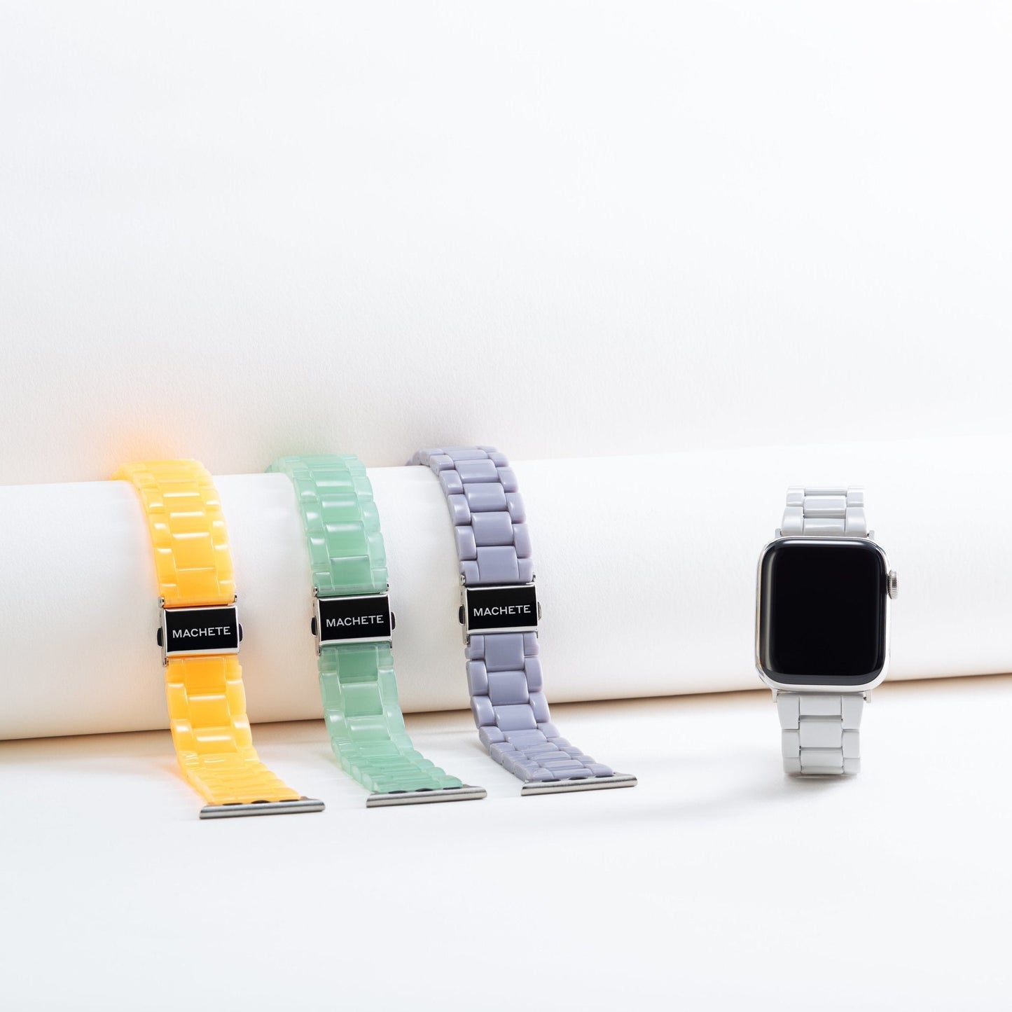 Apple Watch-band i ljusgrå färg