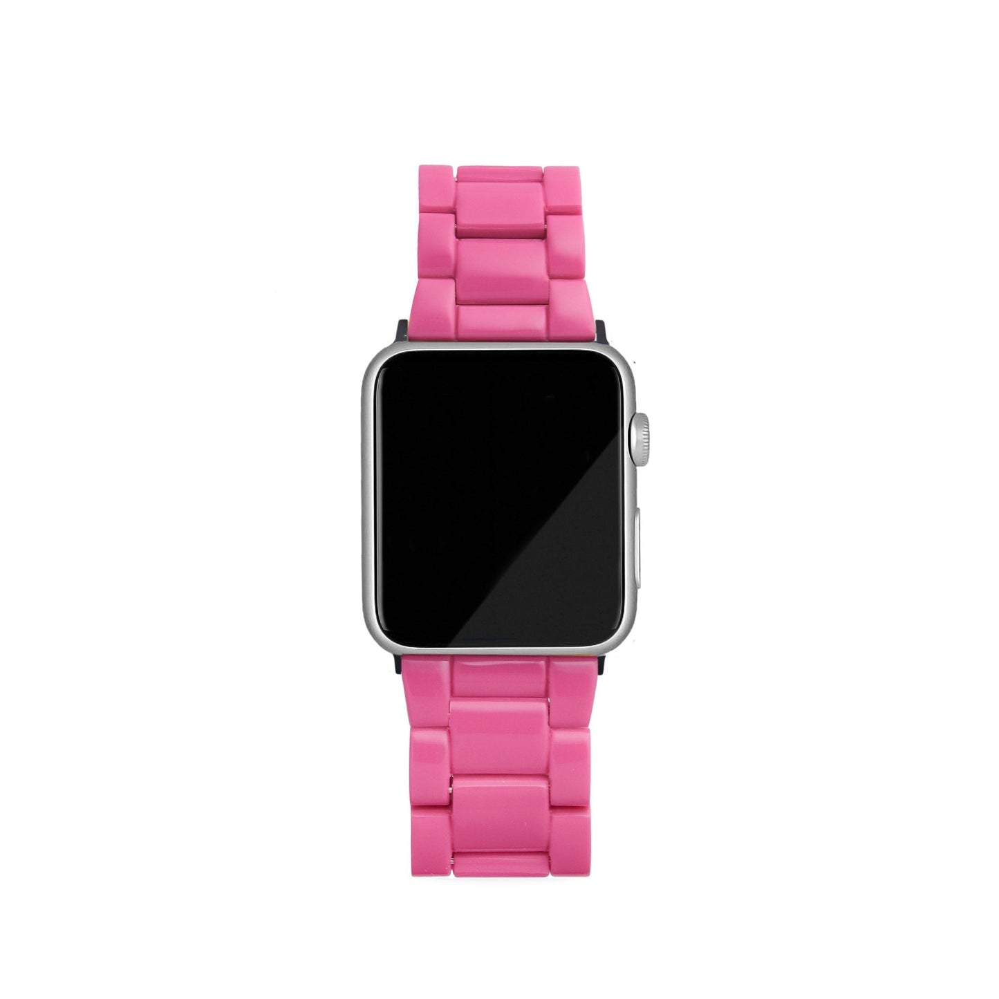 Pásek na Apple Watch v neonově růžové barvě