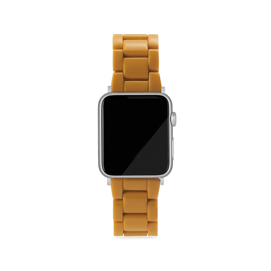 Pásek na Apple Watch v okrové barvě