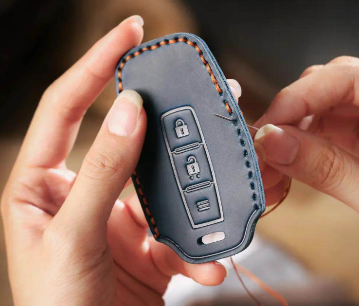 KAKAVY Top Grain Leather Mercedes Key Case detail image 6