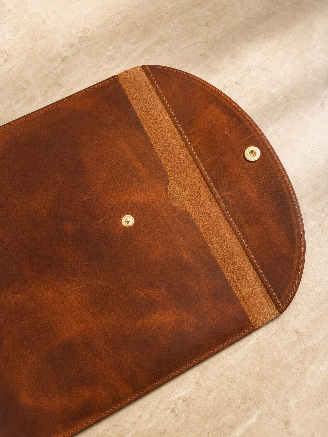 Handcrafted Leather MacBook Sleeve (Fits 13–16 inch laptops)