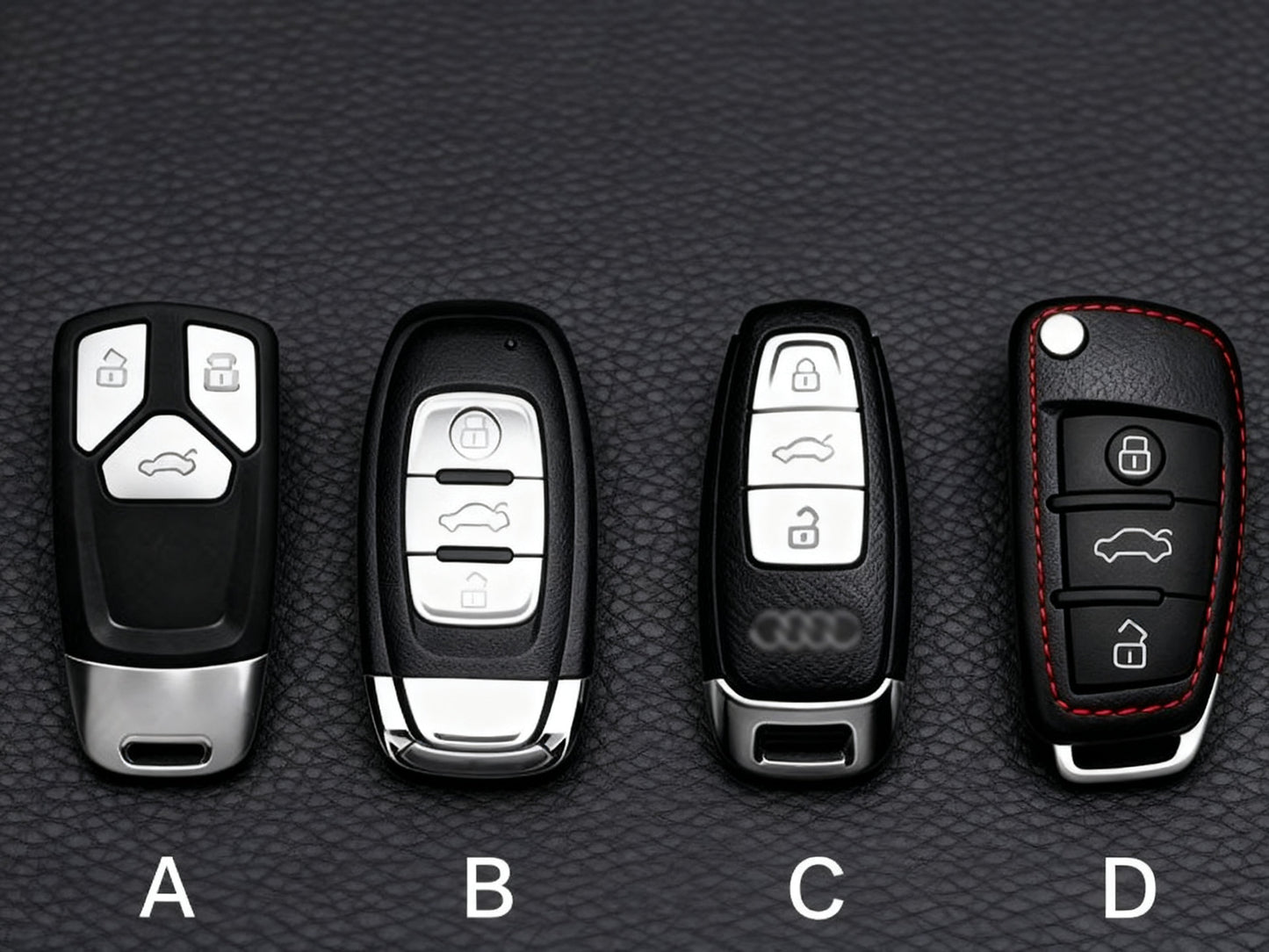 KAKAVY Top Grain Leather Audi Key Case detail image 2