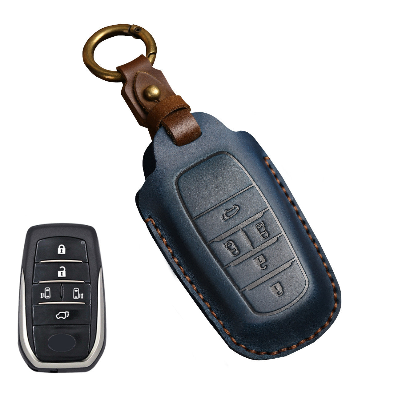 KAKAVY Top Grain Leather Toyota key Case detail image 13