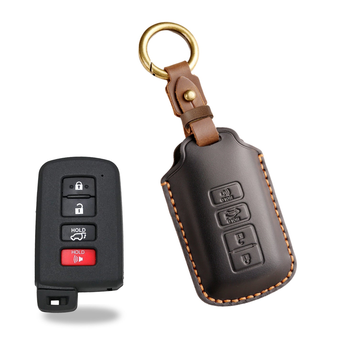 KAKAVY Top Grain Leather Toyota key Case detail image 20
