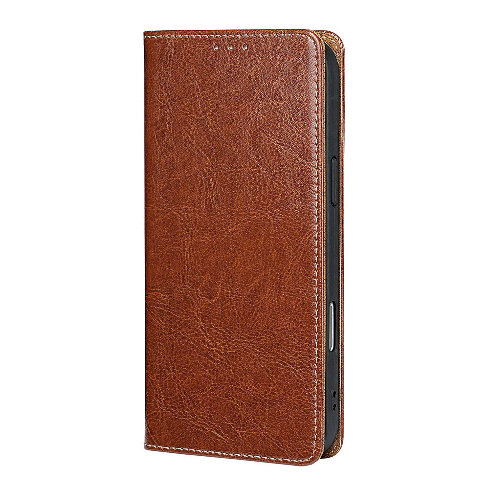 KAKAVY Genuine Full-Grain Cowhide Leather Wallet Phone Case detail image 6